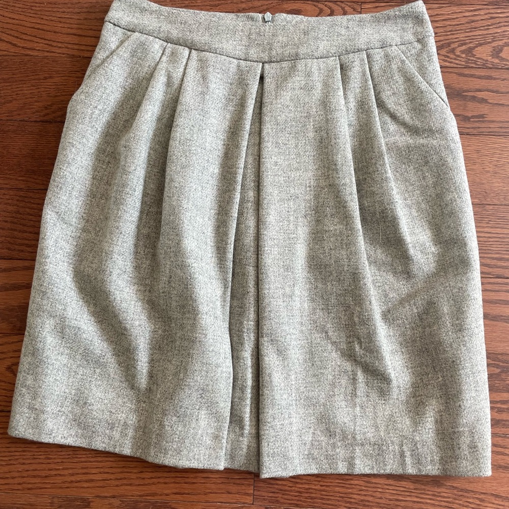 Wool mini skirt